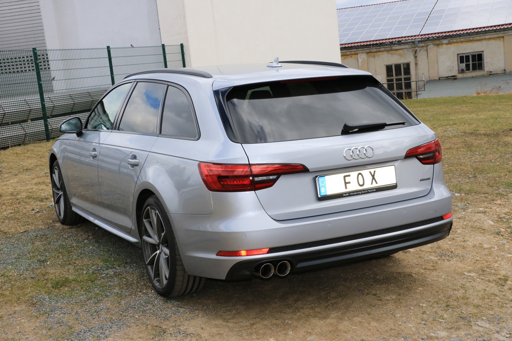Fox Exhaust Audi A4 B9 - 3,0l TDI quttrao Final silencer - 2x80 type 25