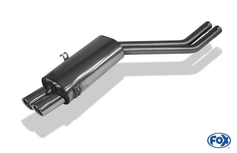 Fox Exhaust BMW E34 M5 final silencer Ø2x63,5mm - 2x76 type 17
