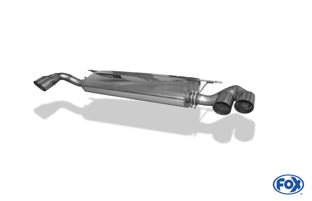 Fox Exhaust BMW X5 - E70 final silencer cross exit right/left, entre double flow - 2x80 type 14 right/left