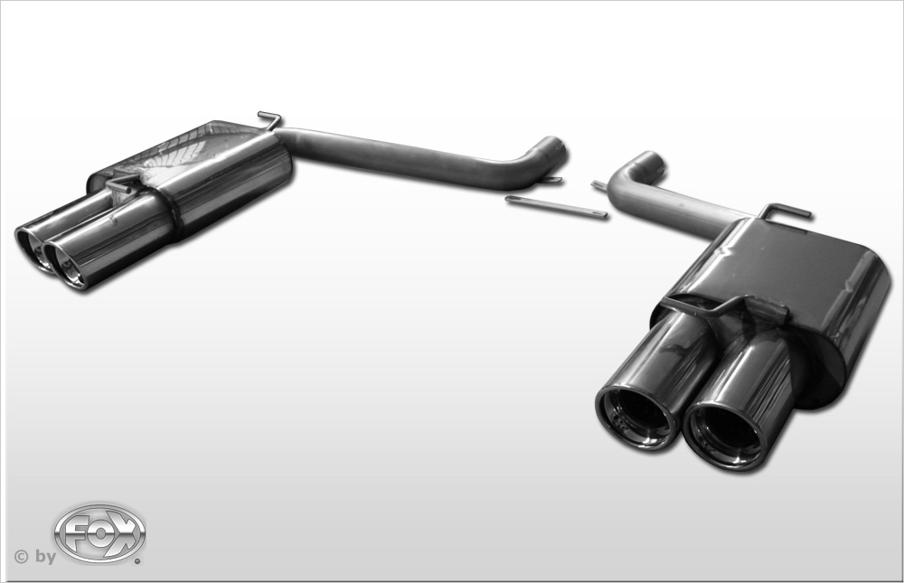 Fox Exhaust Dodge Challenger final silencer right/left - 2x100 type 17 right/left