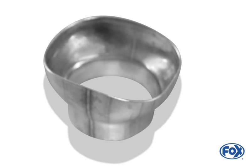 Fox Exhaust plate for tail pipe angular 110x110 with hole Ø63mm