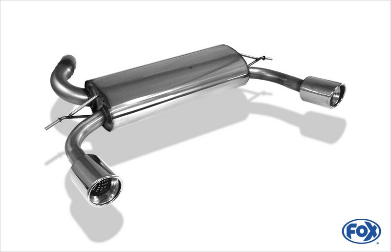 Fox Exhaust Ford Focus II ST final silencer cross exit right/left - 1x100 type 17 right/left