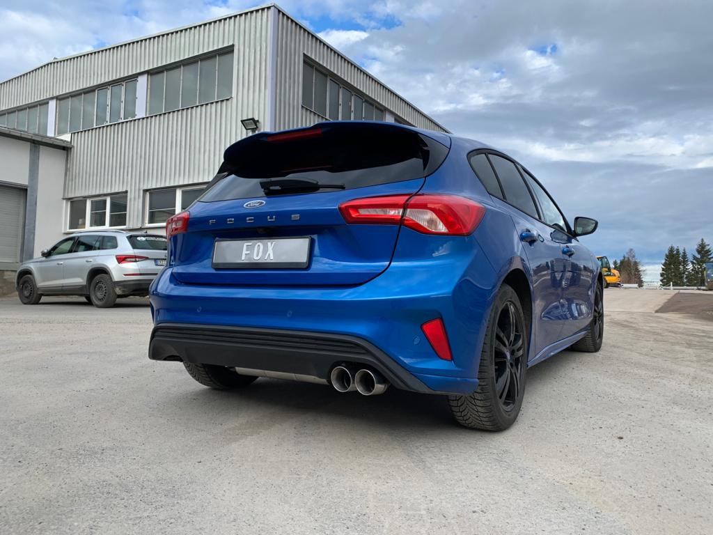 Fox Exhaust Ford Focus IV - individual wheel suspension final silencer - 2x90 type 25
