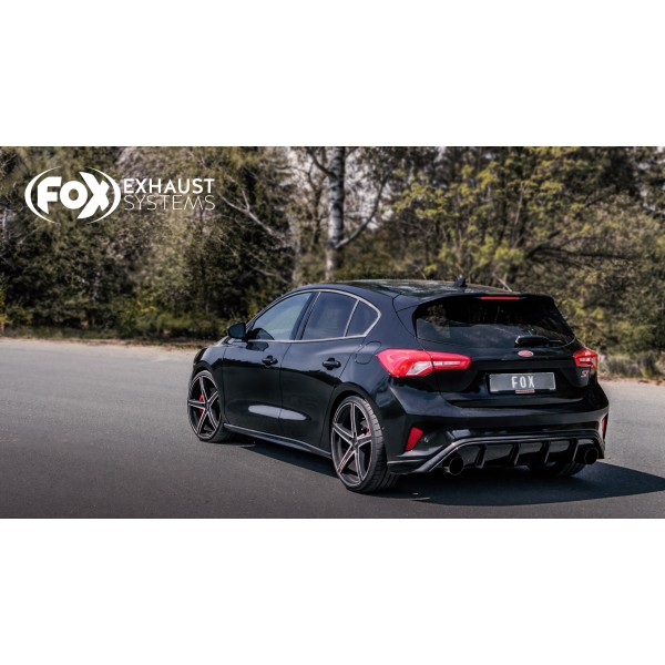 Fox Exhaust Ford Focus IV ST final silencer exit right/left - 1x100 type 25 right/left black