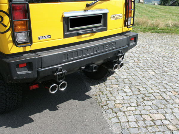Fox Exhaust Hummer H2 from 2008 half system from catalytic converter exit right/left - 2x100 type 25 right/left