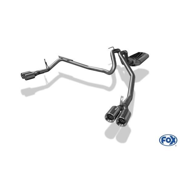 Fox Exhaust Jeep Grand Cherokee Typ WH Endschalldämpfer Ausgang rechts/links - 2x80 Typ 13 rechts/links