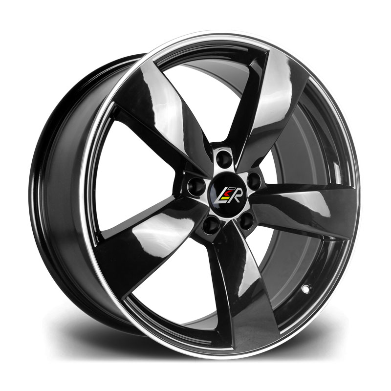 Llanta LMR TIAGO Black Polished 8.5x19" 5x112 ET45 CB66.6