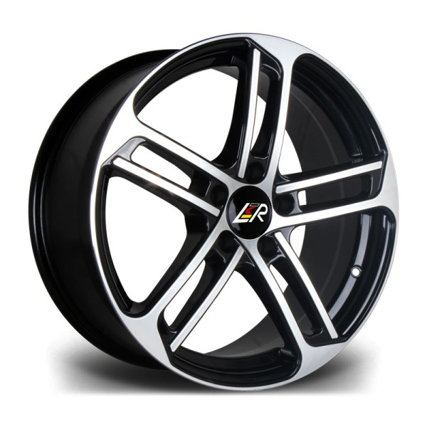 Llanta LMR ROPTION Black Polished 8.5x19" 5x112 ET45 CB66.6