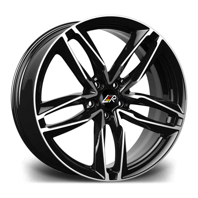 Llanta LMR ZEUS Black Polished 8.5x19" 5x112 ET45 CB66.6