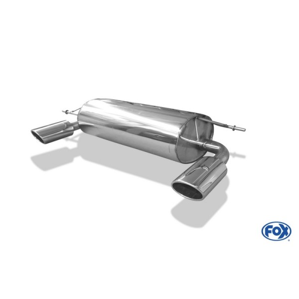 Fox Exhaust Mazda MX5 type NC final silencer exit right/left - 115x85 type 32 right/left - deep sporty sound with part-certification