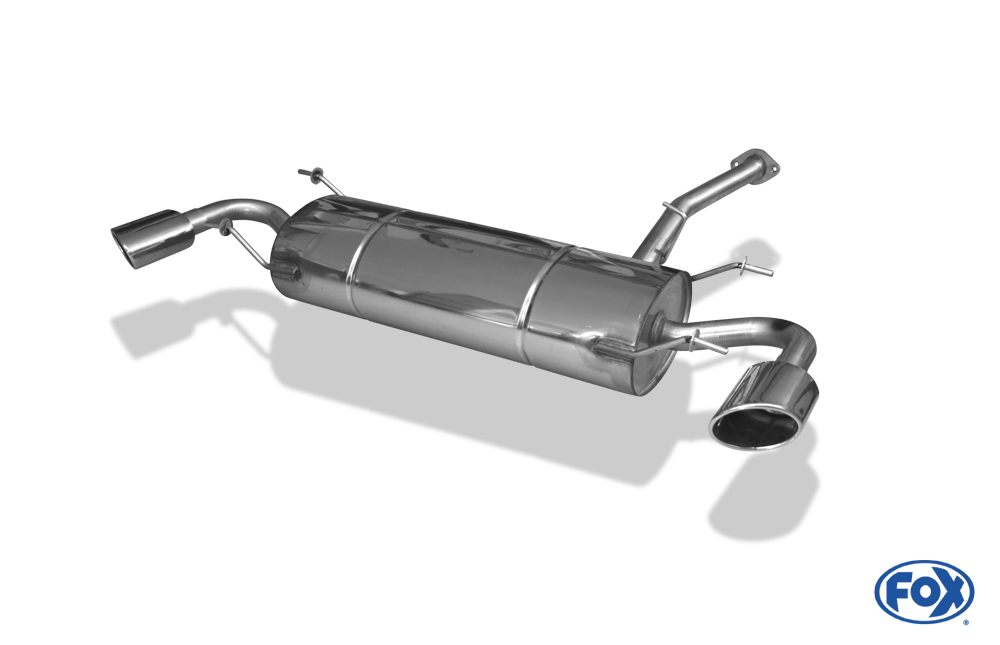 Fox Exhaust Mazda RX8 final silencer cross exit right/left - 115x85 type 38 right/left