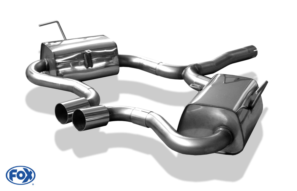 Fox Exhaust Mini Cooper S R53 final silencer right/left exit center  - 2x76 type 10