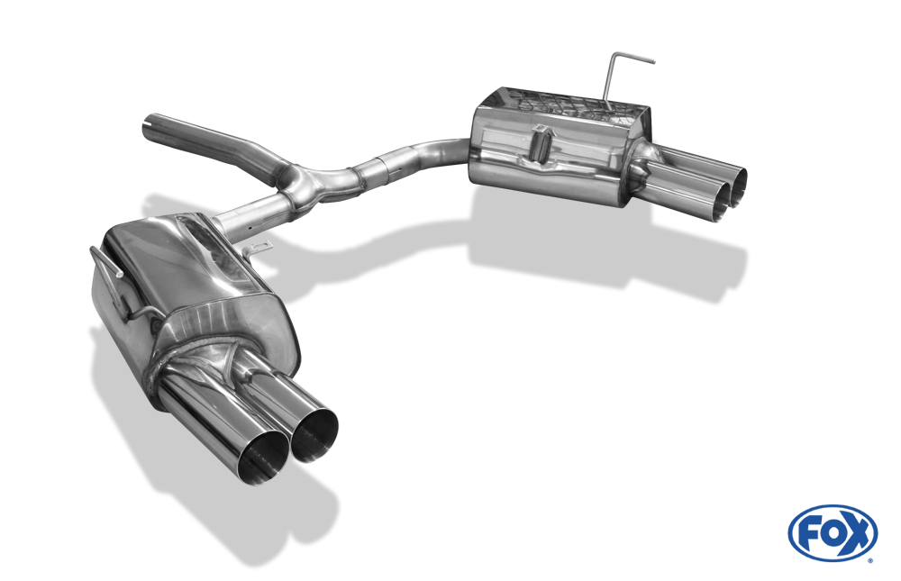 Fox Exhaust Mini Cooper S R53 final silencer right/left exit right/left  - 2x76 type 10 right/left
