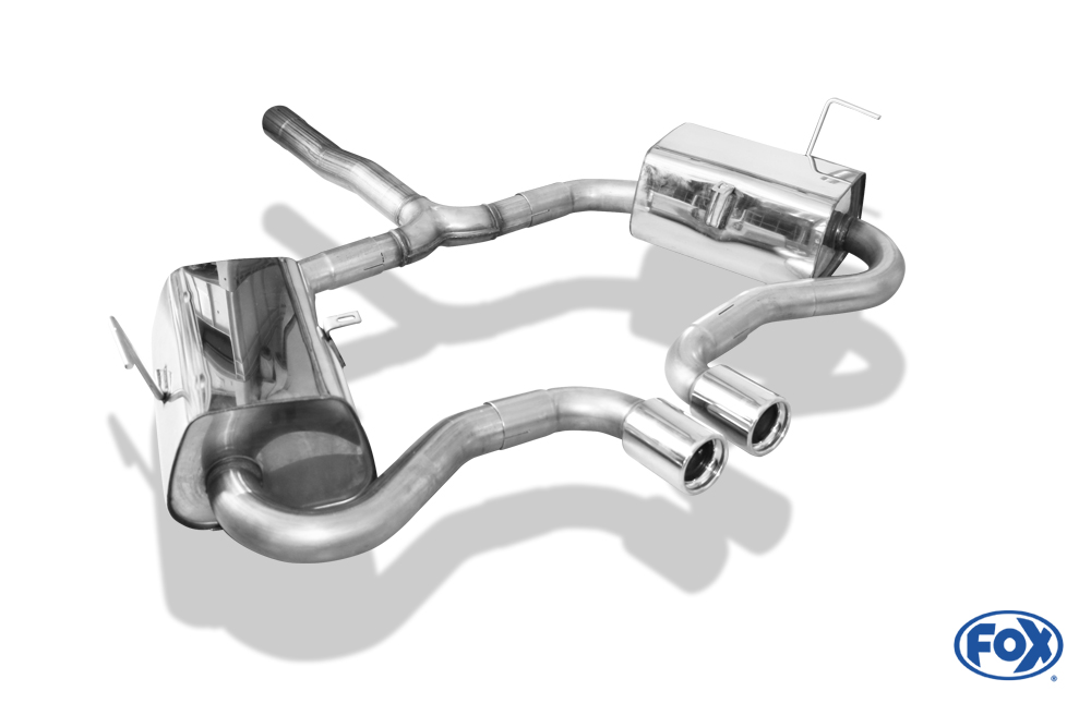 Fox Exhaust Mini Cooper S Cabrio R52 final silencer right/left exit center - 2x76 type 13