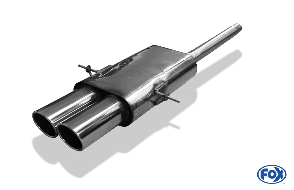 Fox Exhaust Mini Cooper S R56 final silencer exit center - 2x100 type 16