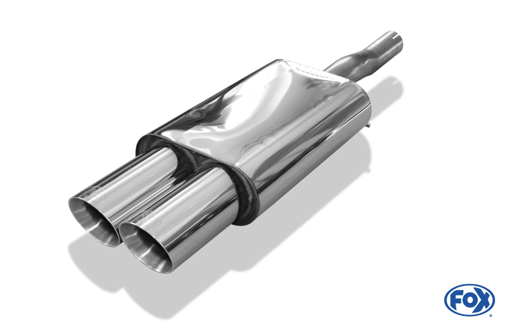 Fox Exhaust Mini Cooper S - F56 & F57 final silencer exit center - 2x100 type 25