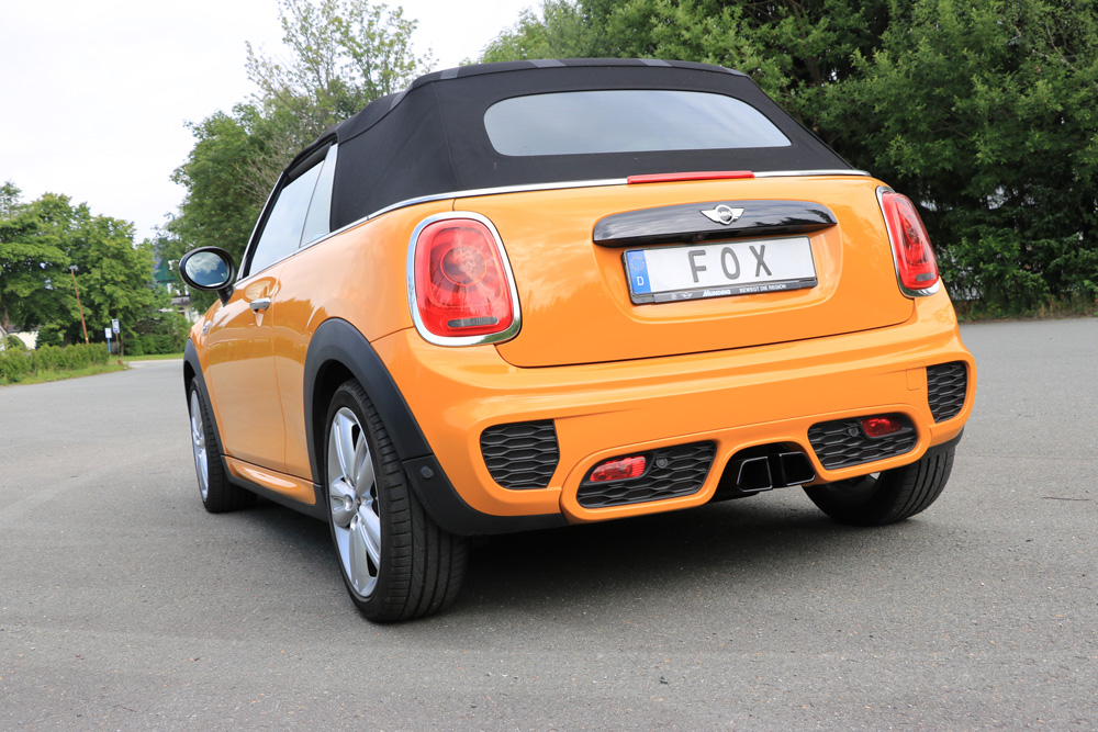 Fox Exhaust Mini Cooper S - F56 & F57 final silencer exit center - 2x95x78 type 68 black