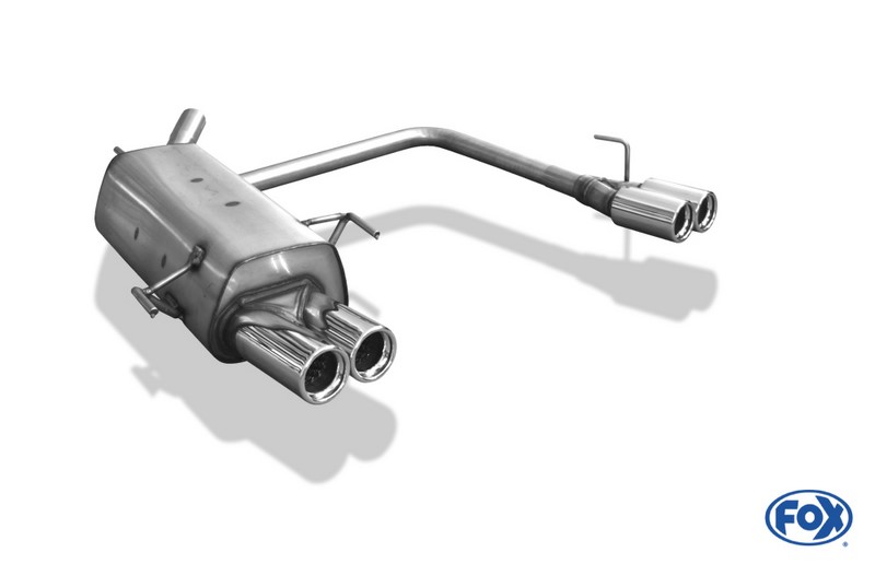 Fox Exhaust Opel Corsa C final silencer exit right/left - 2x76 type 13 right/left