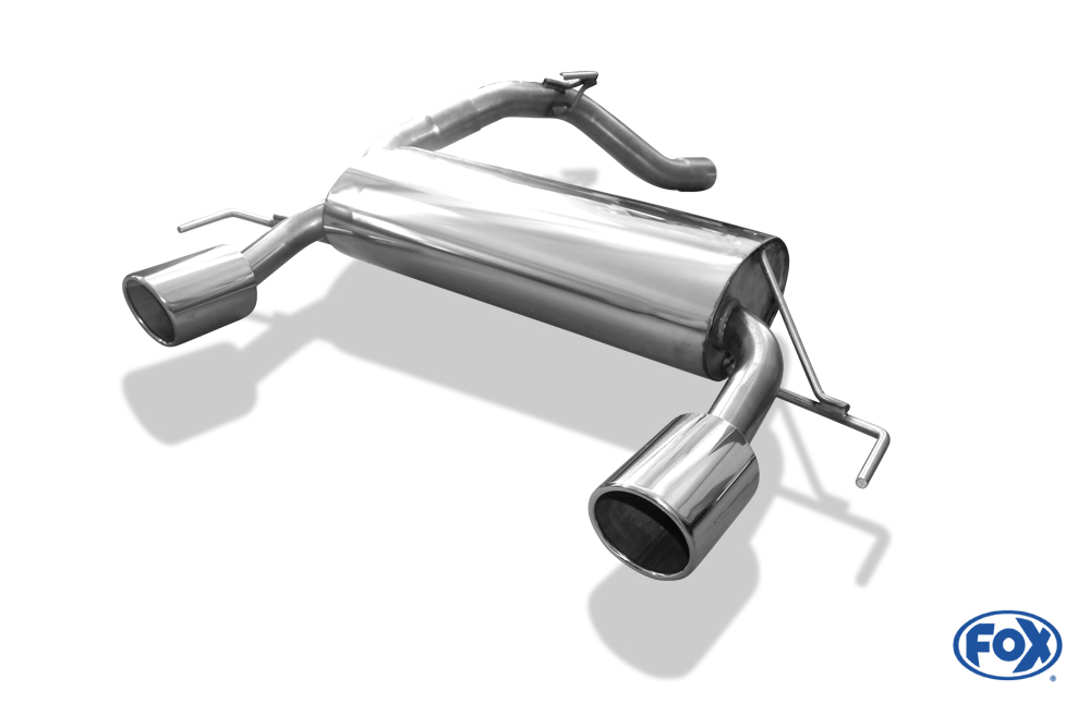 Fox Exhaust Opel Corsa D GSI final silencer cross exit right/left - 1x100 type 16 right/left