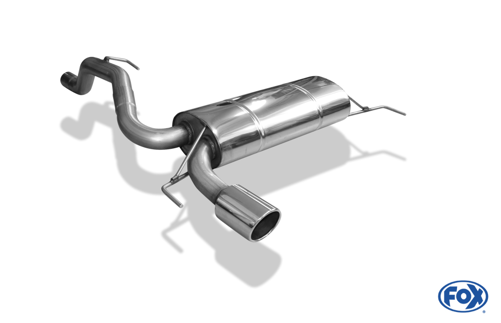 Fox Exhaust Opel Corsa D GSI final silencer cross exit on one side - 1x100 type 16