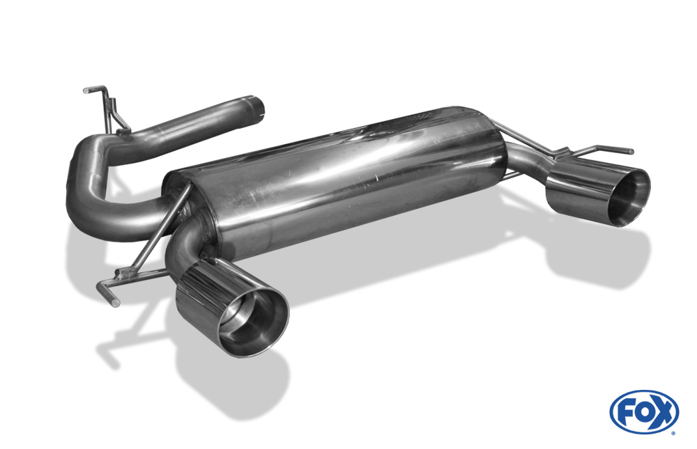 Fox Exhaust Opel Corsa E OPC final silencer cross exit right/left - 1x100 type 25 right/left