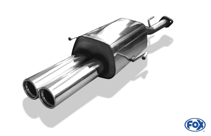 Fox Exhaust Opel Astra G Coupe final silencer double flow fitted on original front silencer - 2x76 type 13
