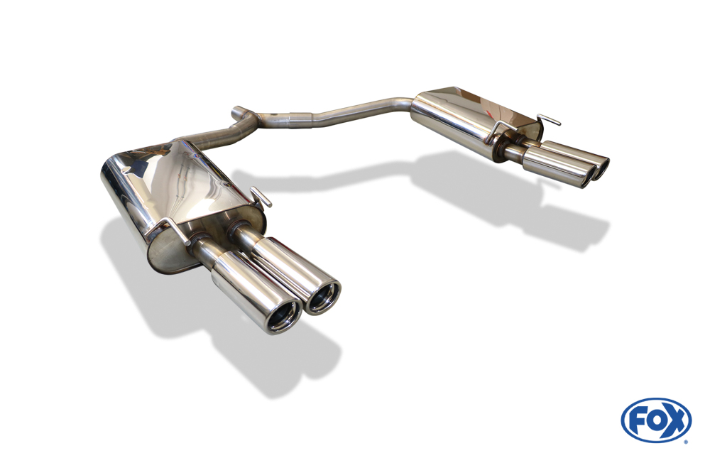 Fox Exhaust Opel Vectra C Caravan final silencer right/left double flow - 2x76 type 17 right/left