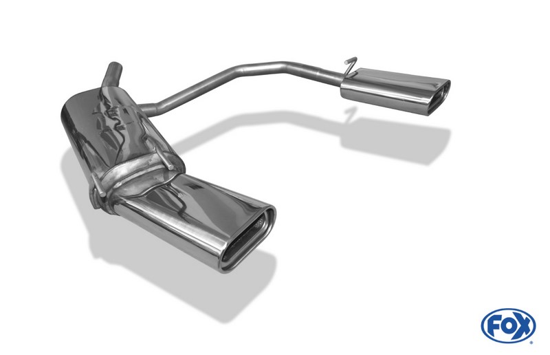 Fox Exhaust Opel Tigra A final silencer exit right/left 60mm - 160x80 type 53 right/left