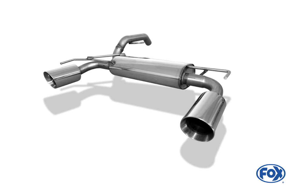 Fox Exhaust Opel Adam S Final silencer cross - exit right/left - 1x100 type 25 right/left