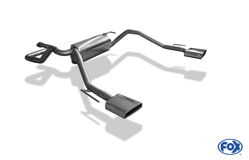 Fox Exhaust Opel Cascada final silencer cross exit right/left - 145x65 type 59 right/left