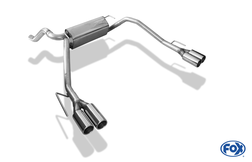 Fox Exhaust Opel Cascada final silencer cross exit right/left - 2x76 type 12 right/left