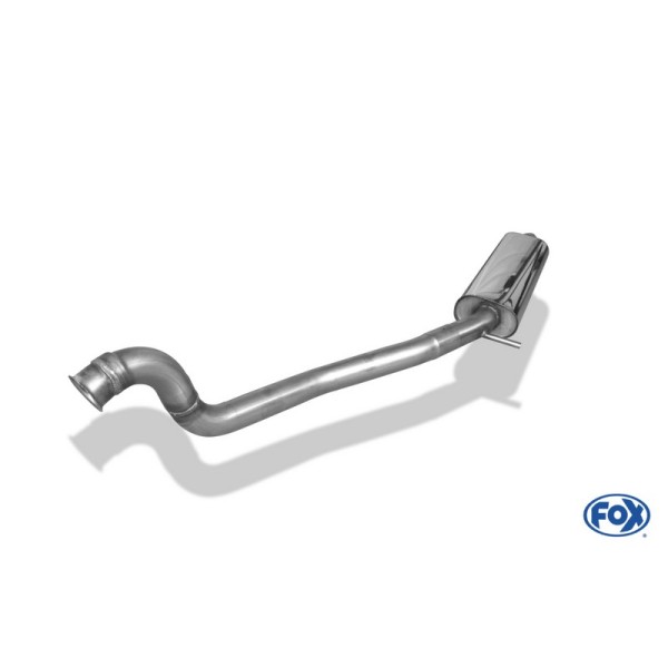 Fox Exhaust Peugeot 206 RC front silencer