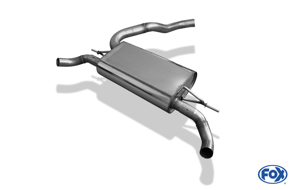 Fox Exhaust Renault Clio IV Final silencer - 1x55 type 10 right/left - outlet in the original tail pipes
