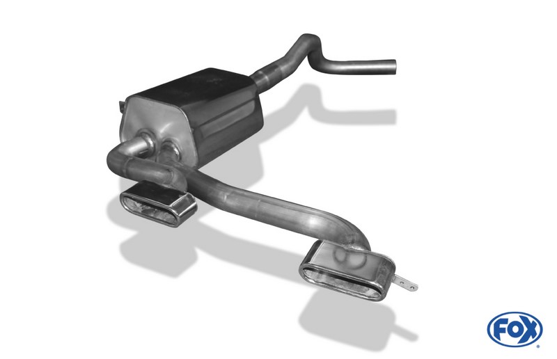 Fox Exhaust Renault Megane II Sport final silencer centered - 2x130x50 type 52