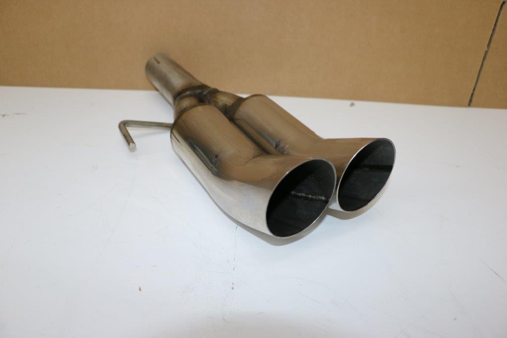 Fox Exhaust Anschraubendrohr rund 2x76mm / Länge: 440mm