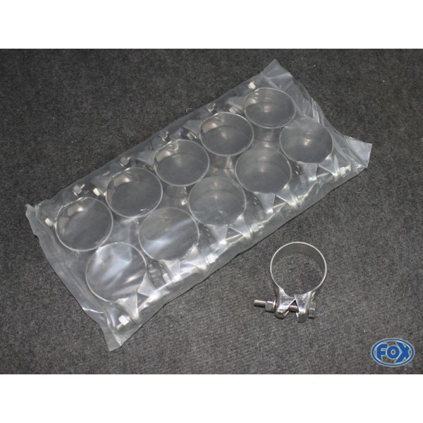 Fox Exhaust special offer - 10x pipe clamp Ø41,5mm stainless steel only while stocks last