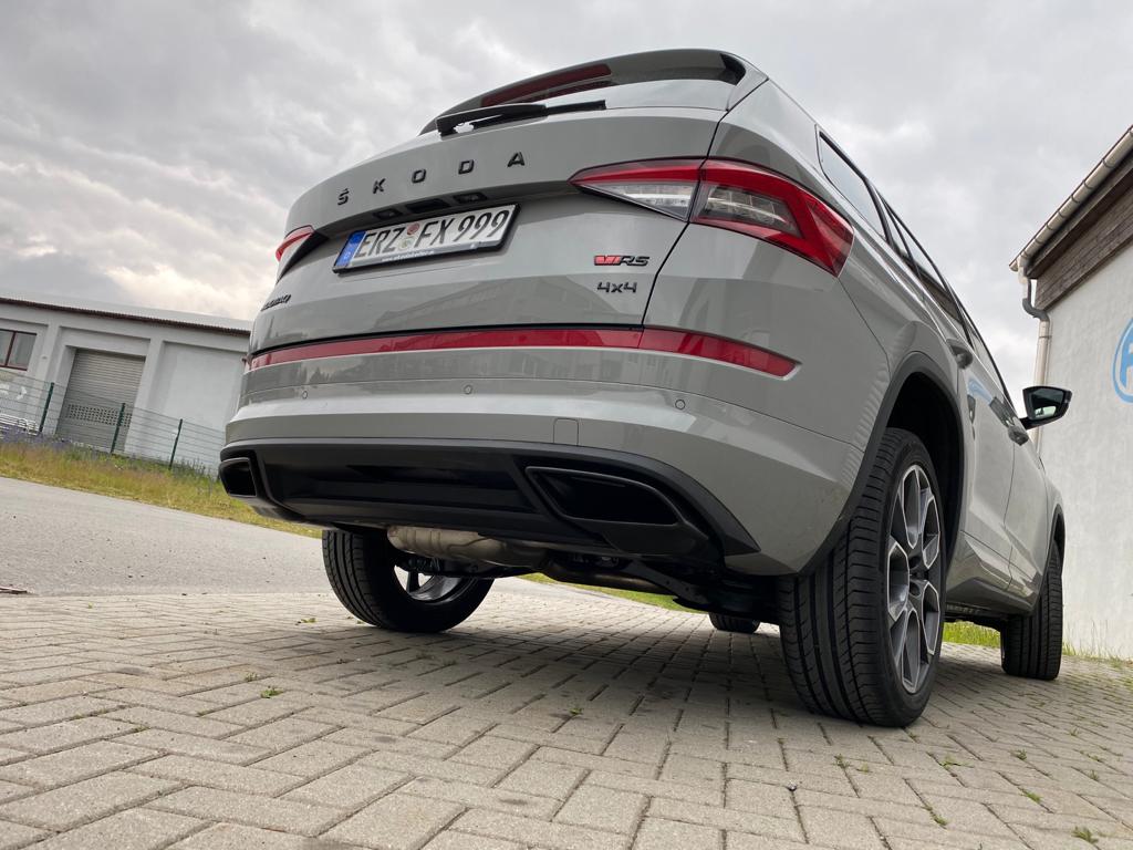 Fox Exhaust Black coating tailpipe Skoda Kodiaq RS