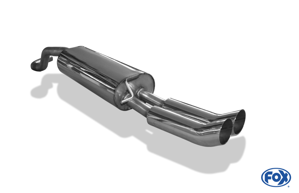 Fox Exhaust Skoda Rapid final silencer - 2x76 type 18