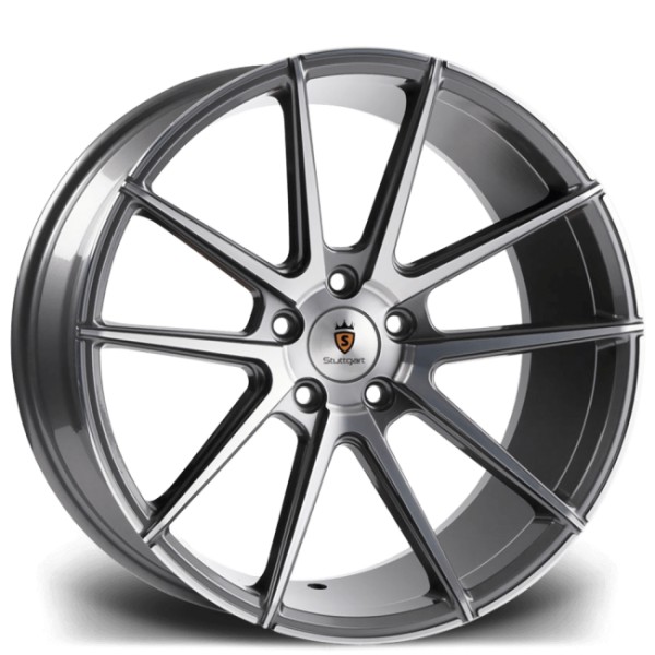 Llanta Stuttgart Wheels ST9 Gunmetal Polished 10.0x20" BLANK ET15-45 CB72.5