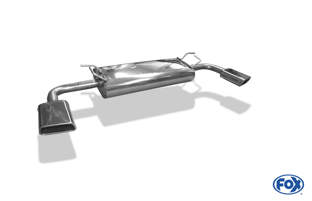 Fox Exhaust Suzuki Grand Vitara JT final silencer cross exit right/left - 145x65 type 59 right/left