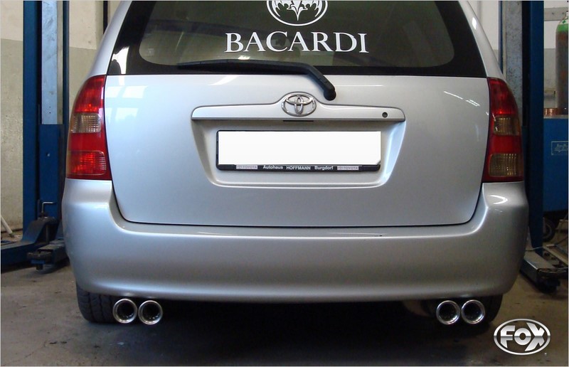 Fox Exhaust Toyota Corolla E12 station wagon final silencer exit right/left - 2x80 type 13 right/left