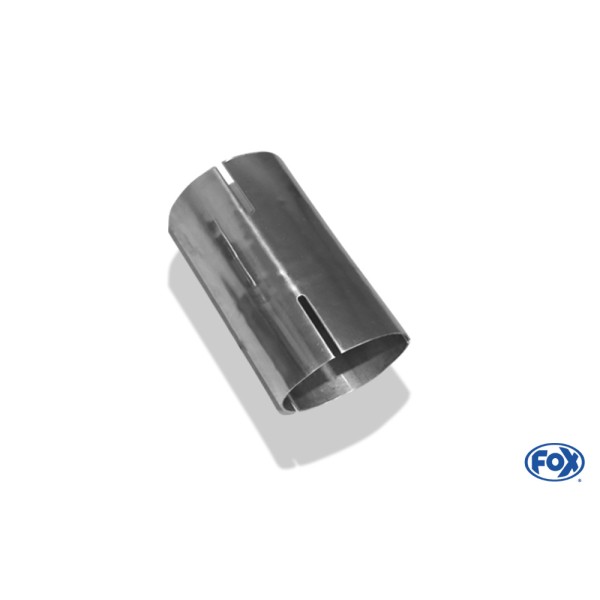 Fox Exhaust double adapter - d1Ø 88,9mm  lenght: 120mm right/ left slitted - d1 = 88mm right and left inside