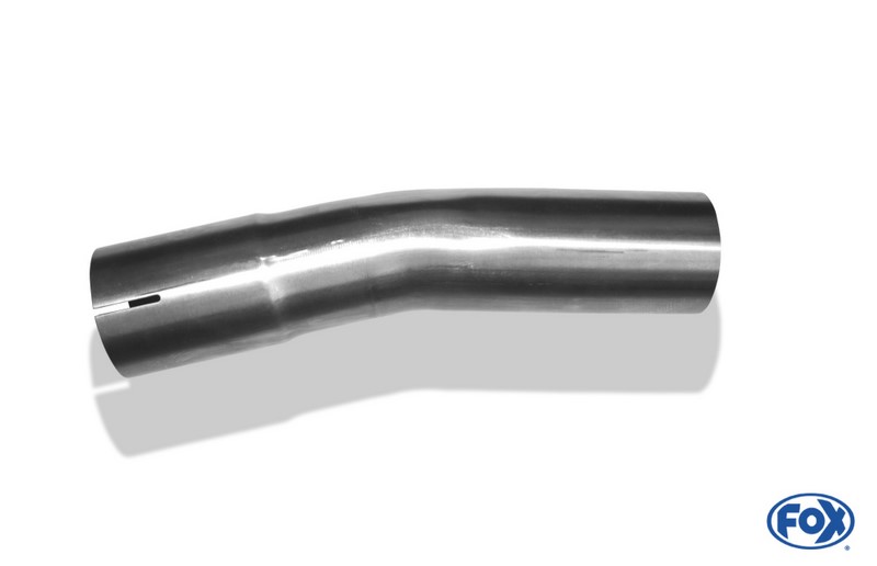 Fox Exhaust universal tube bent 15° widened - d2Ø 60mm  lenght: ~250mm