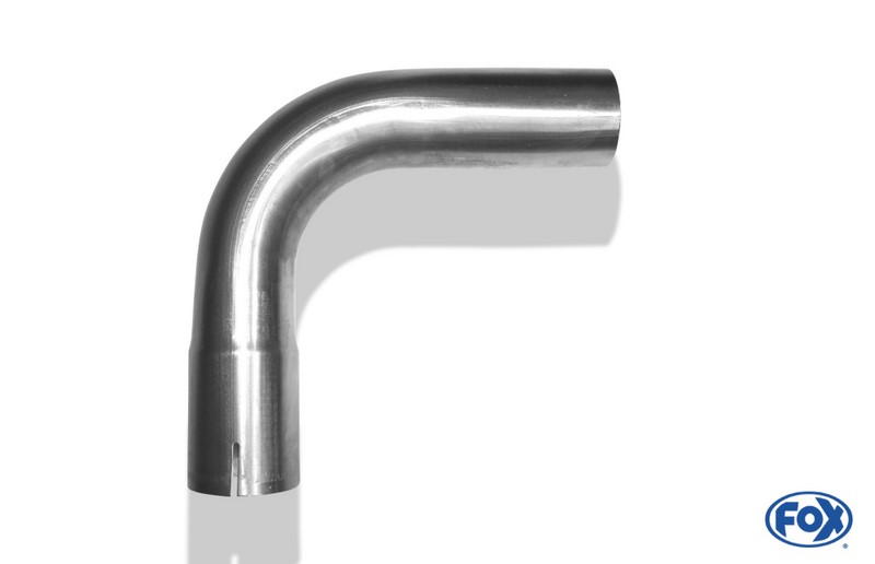 Fox Exhaust universal tube bent 90° widened - d2Ø 60mm  lenght: 85mm