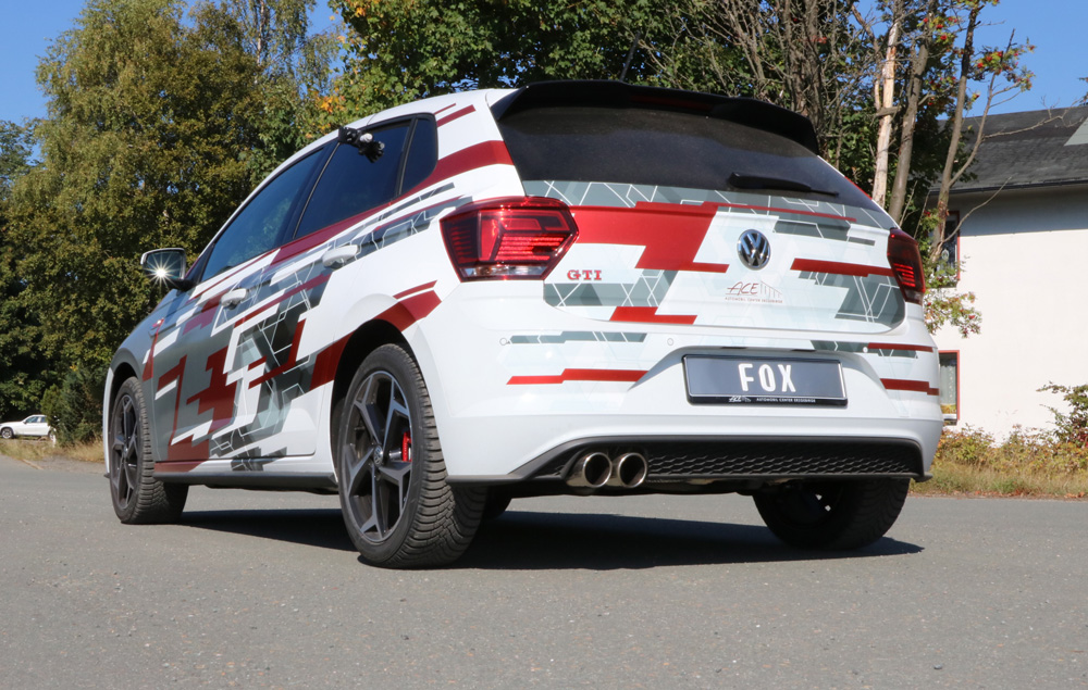 Fox Exhaust VW Polo AW1 GTI final silencer - 2x90 type 16