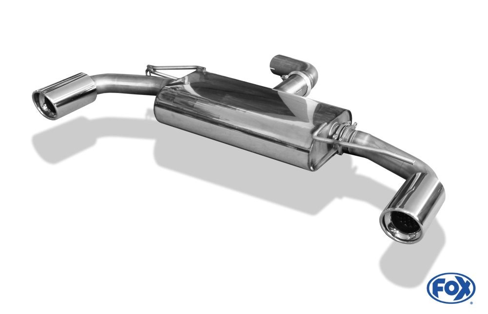 Fox Exhaust VW Golf VI - GTI-Optik final silencer right/left - 1x90 type 17 right/left  GTI-Optik - fitted an die original Golf 6 GTI-bumper