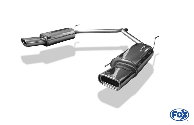 Fox Exhaust VW bus T4 final silencer right/left single flow - 160x80 type 53 right/left