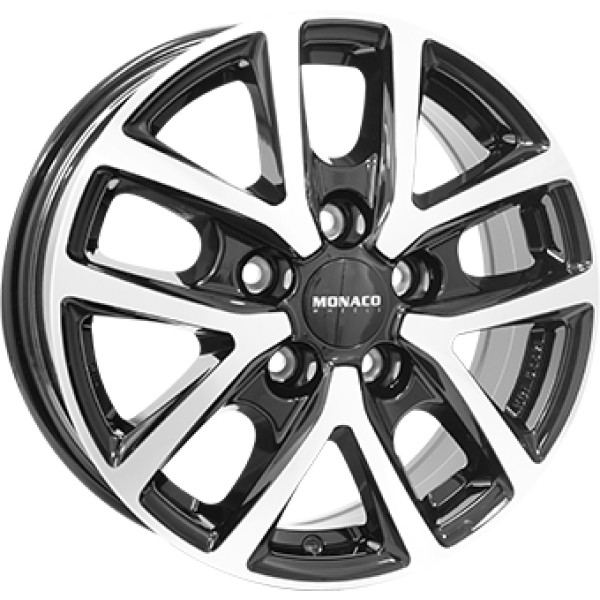Llanta Monaco Wheels CL2T Gloss Black/Polished 6.5x16" 5x114.3 ET48 CB66.1
