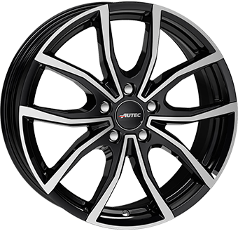 Llanta Autec VIDRON Gloss Black / Polished 7.0x17" 5x112 ET43 CB57.1