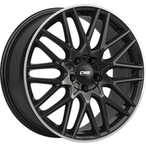Llanta CMS C25 Gloss Black/Polished lip 8.5x20" 5x108 ET45 CB63.4